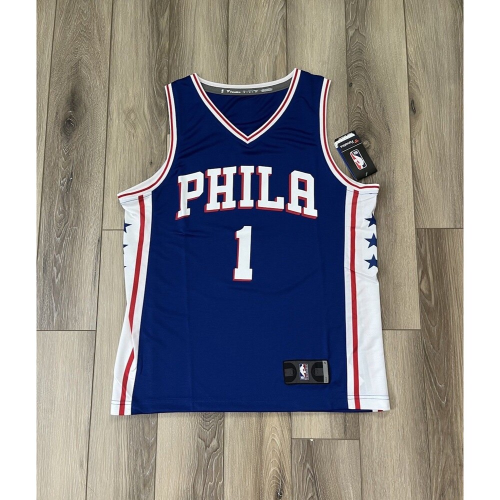 Philadelphia 76ers James Harden #1 Sixers Authentic Fanatics NBA Jersey Men’s S